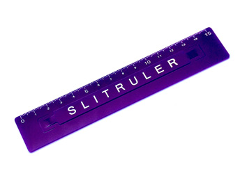 スリットルーラーP１５cm  品番：110200053 ロゴ バイオレット,固定も移動も自在にできる定規,ずれない定規,滑らない定規・non-slip ruler